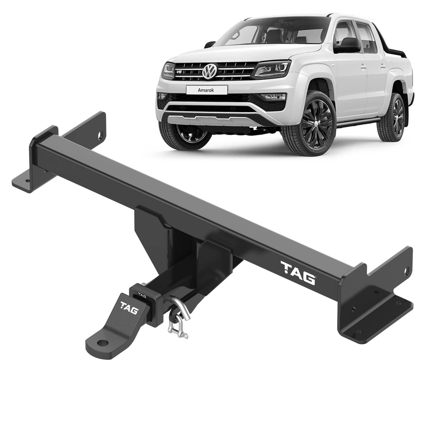 TAG Heavy Duty Towbar and Direct Fit Wiring Harness for Volkswagen Amarok 2H (02/2011 - 12/2022) - Tub No Step