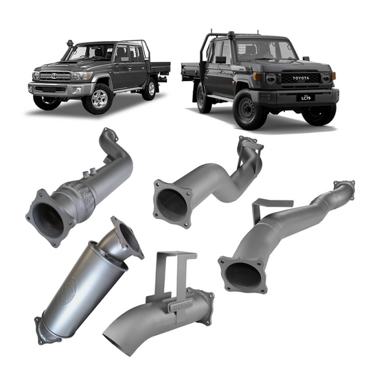 Redback Extreme Duty 4" Exhaust Turbo Back Kit for Toyota Landcruiser 79 Series (2016 - on)