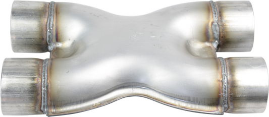 X-Pipe - Twin, 75mm(3"), 409 Stainless
