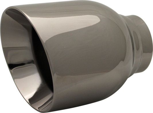 SS TIP AC DW 76 X 100 X 130 BLACK CHROME