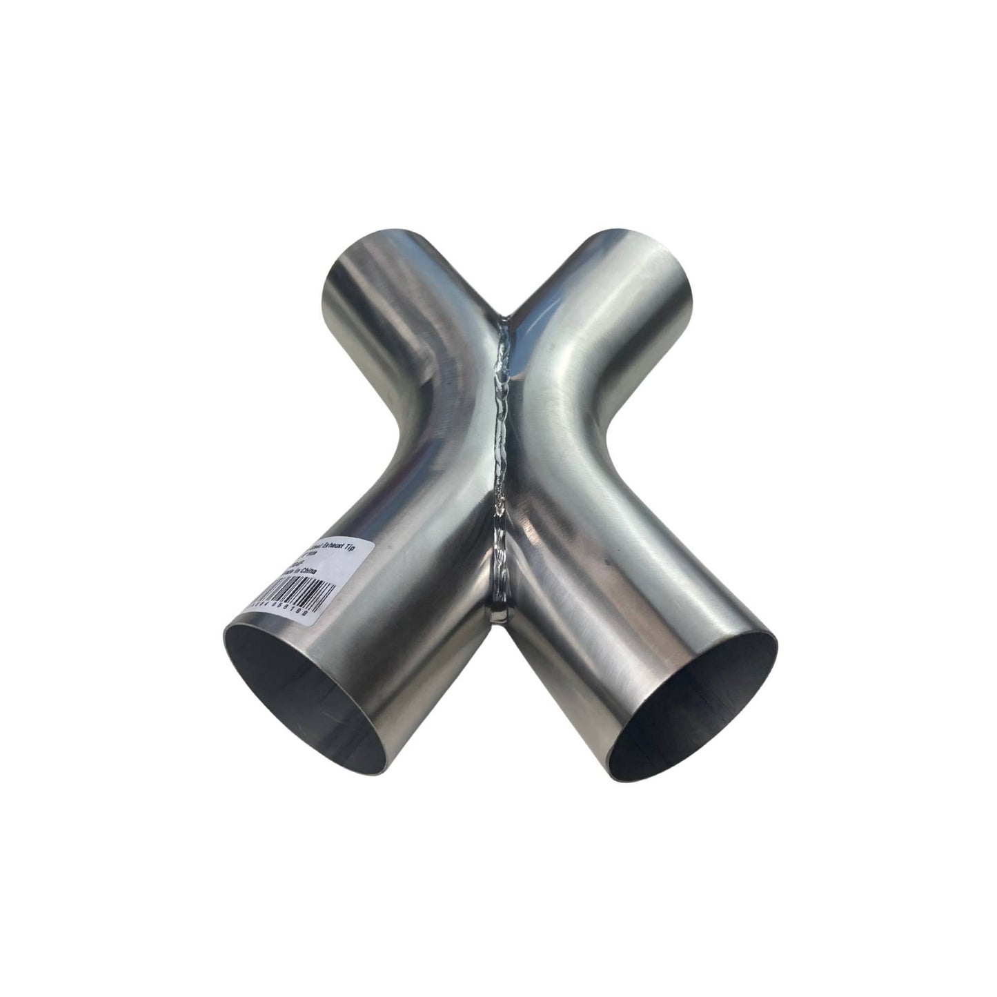 X-Pipe Twin 3" (76mm) 304 Fabricated X Pipe