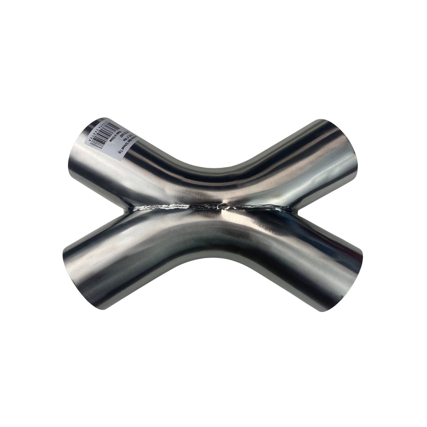 X-Pipe Twin 3" (76mm) 304 Fabricated X Pipe