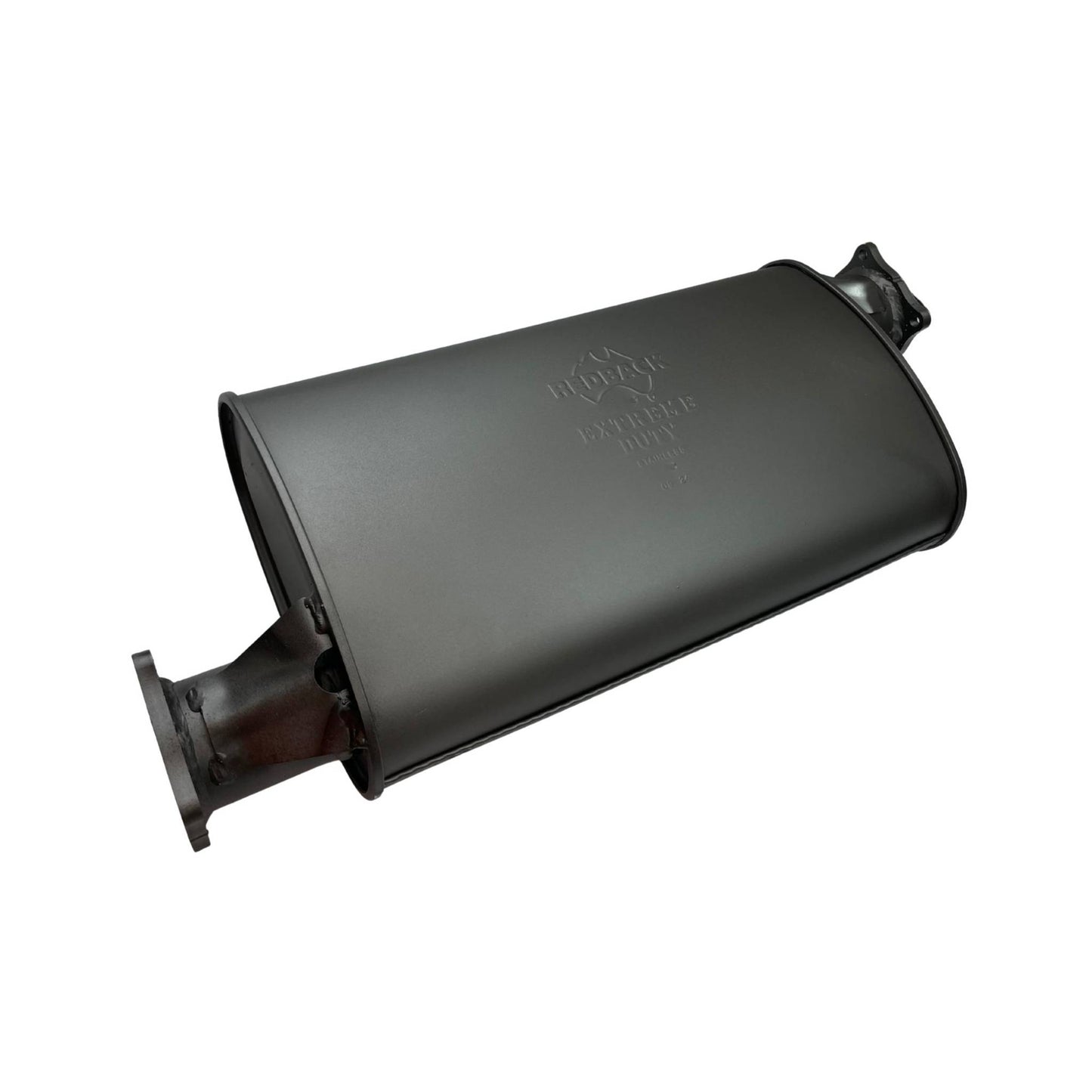 Redback Extreme Duty Straight Piped Muffler (Offset/Offset, 5” Round)