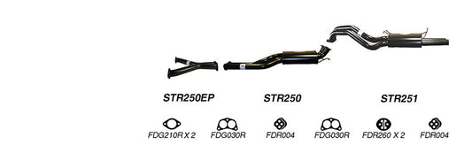 Redback Exhaust System for Ford Fairmont (01/2002 - 04/2008), Falcon (01/2002 - 04/2008)