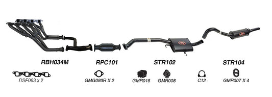 Redback Performance Headers and 2.5" Exhaust System for Holden Commodore VN VP VR V8