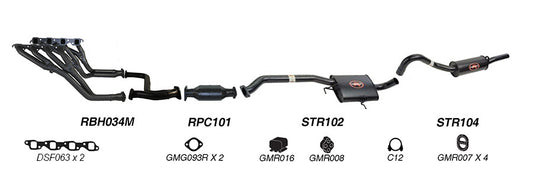 Redback Performance Exhaust System for Holden Calais (08/1988 - 09/1997), Commodore (08/1988 - 09/1997), Holden Commodore (08/1988 - 10/1991)