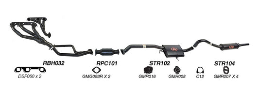 Redback Performance Exhaust System for Holden Calais (01/1988 - 04/1995), Statesman (01/1988 - 04/1995), Commodore (01/1988 - 04/1995), Caprice (01/1988 - 04/1995), Holden Calais (08/1988 - 09/1997), Commodore (08/1988 - 09/1997), Holden Commodore...