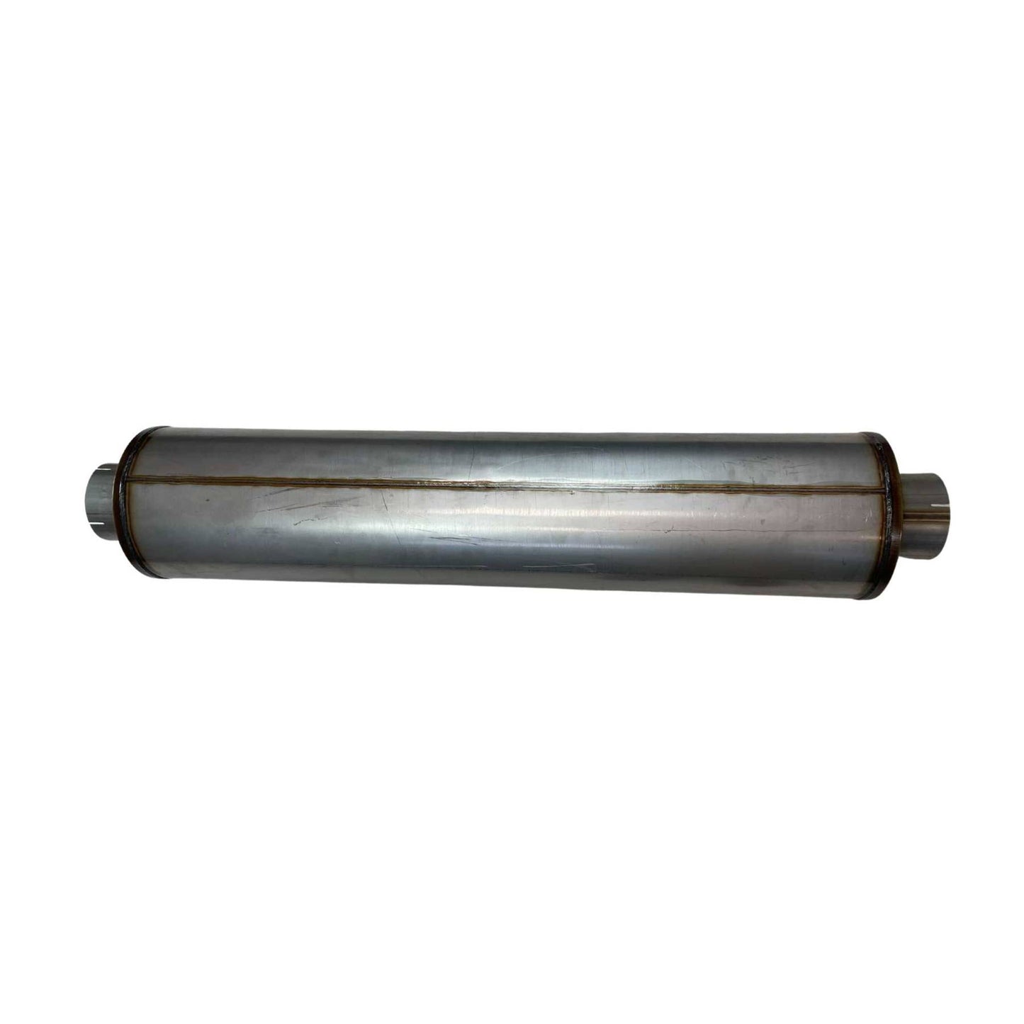 409 Stainless Steel Truck Muffler 10" Round, 44" Long, 5" ID Straight Through