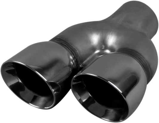 VE Commodore - Right, In 57mm(2-1/4"), Out 76mm(3")x2, Stainless