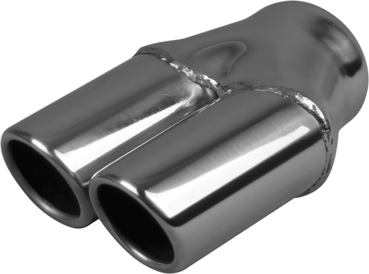 VT Commodore - In 51-76mm(2" - 3"), Out 63mm(2-1/2")x2, Stainless, YP63VT