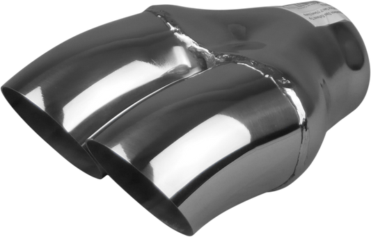 Dual 3" Dump Stainless Exhaust Tip